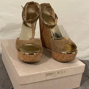 Jimmy Choo suede wedge